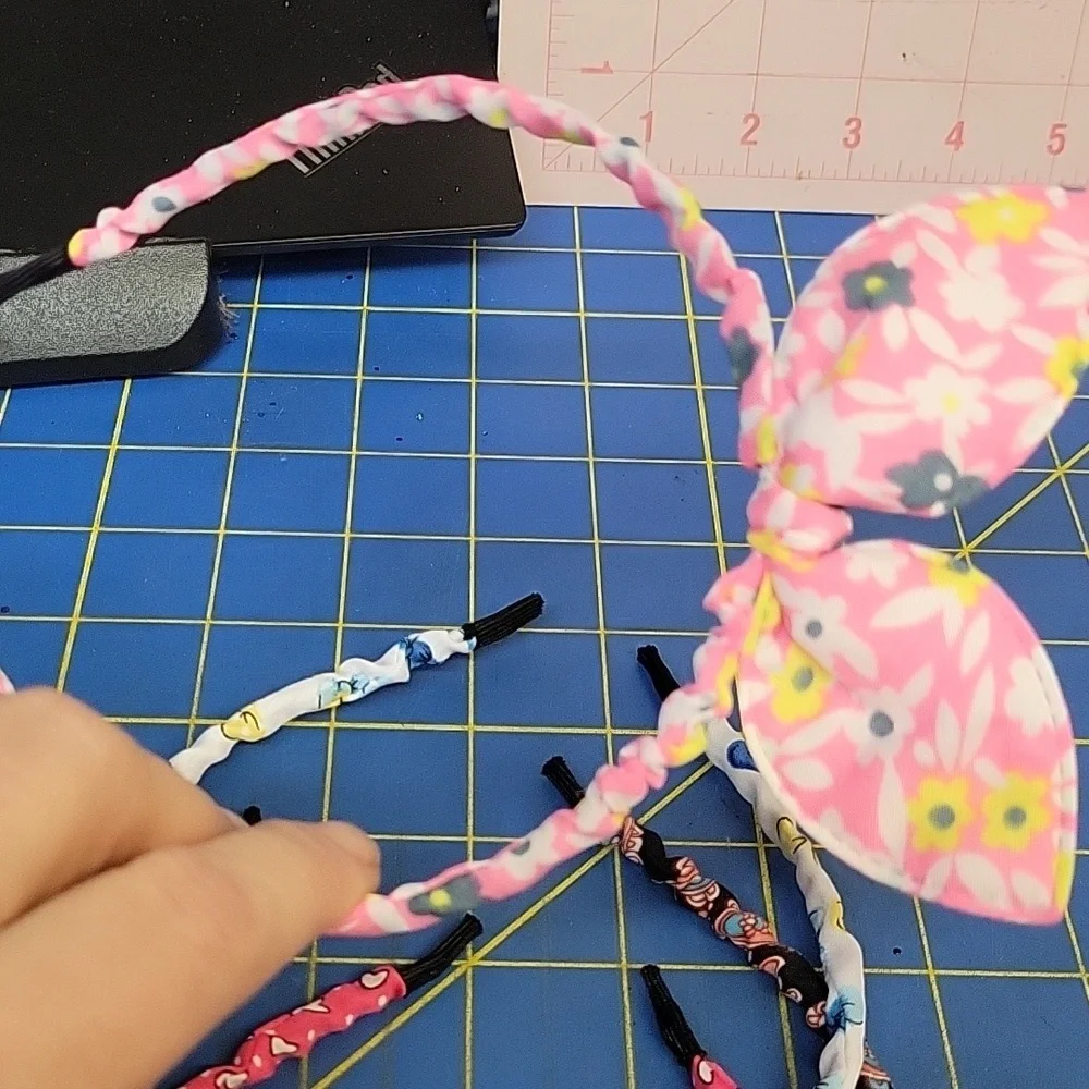 Floral and Polka Dot  Headband Set of 5 New #2